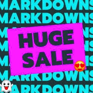 MARKDOWNS on many items